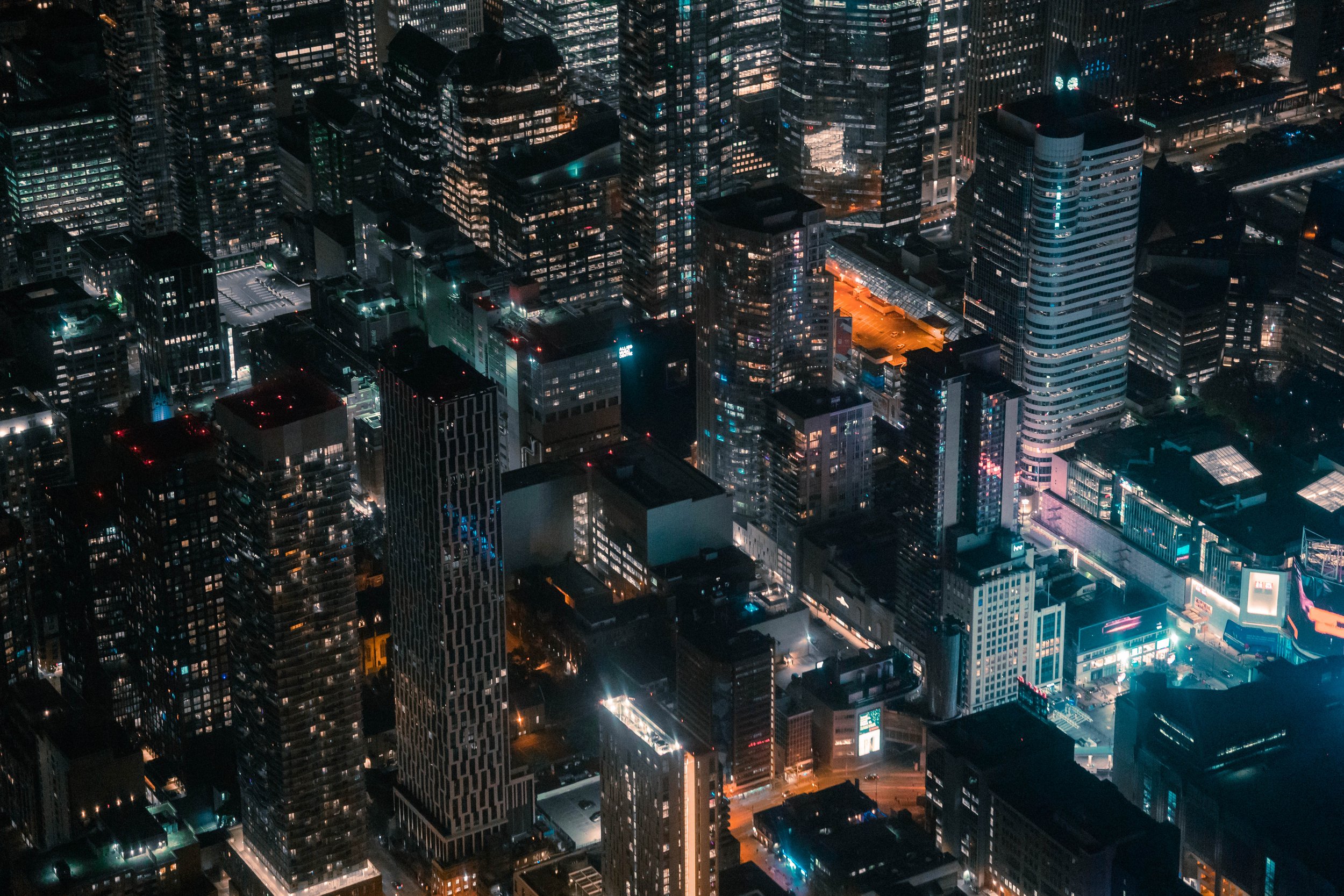 Toronto Aerial Night