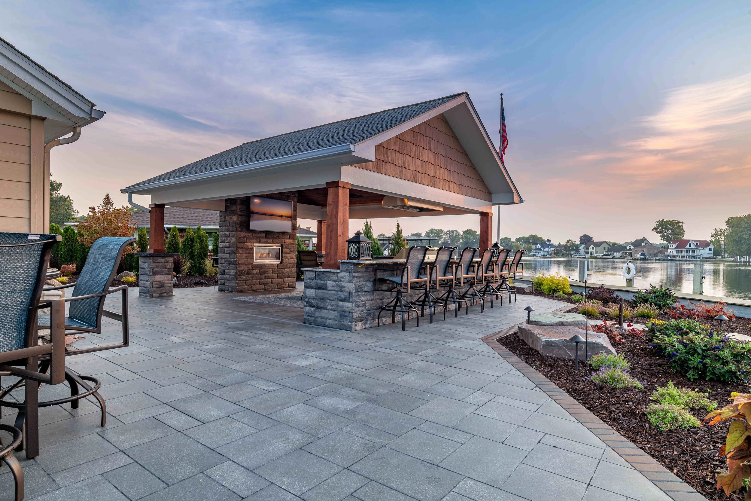 9 Ways a Custom Pavilion in Huron Charter Township, MI, Creates the Perfect Backyard for Movie Nights