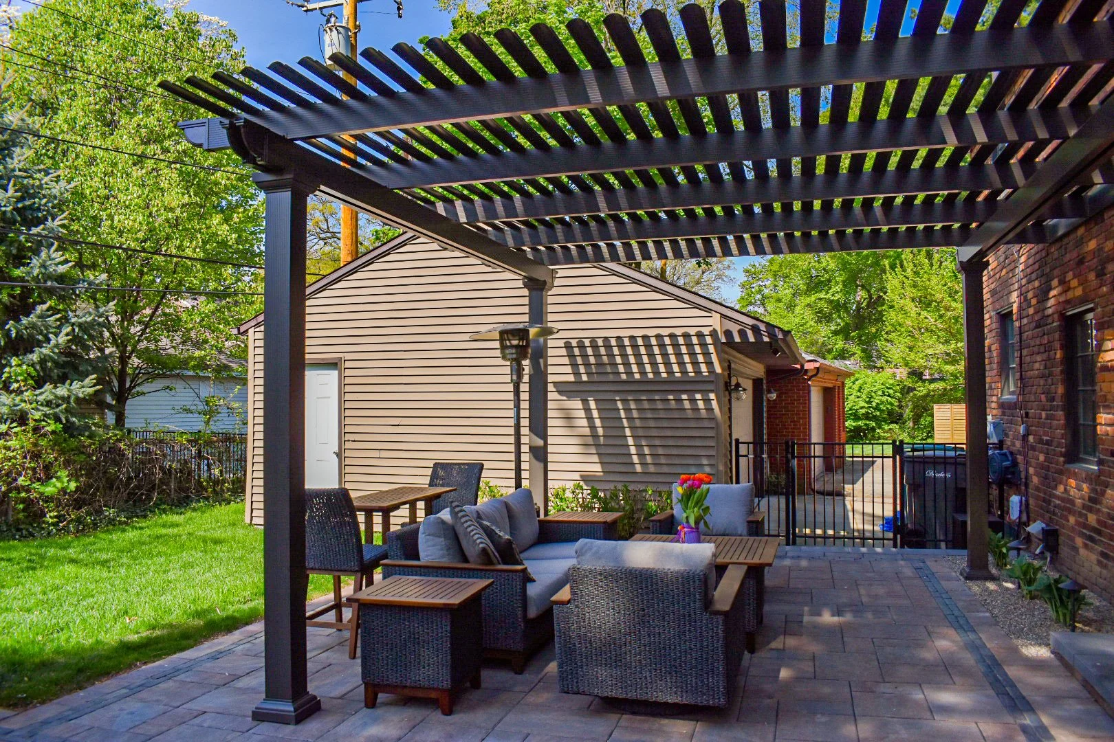 Open roof and solid roof options — GLC Lawn & Landscape