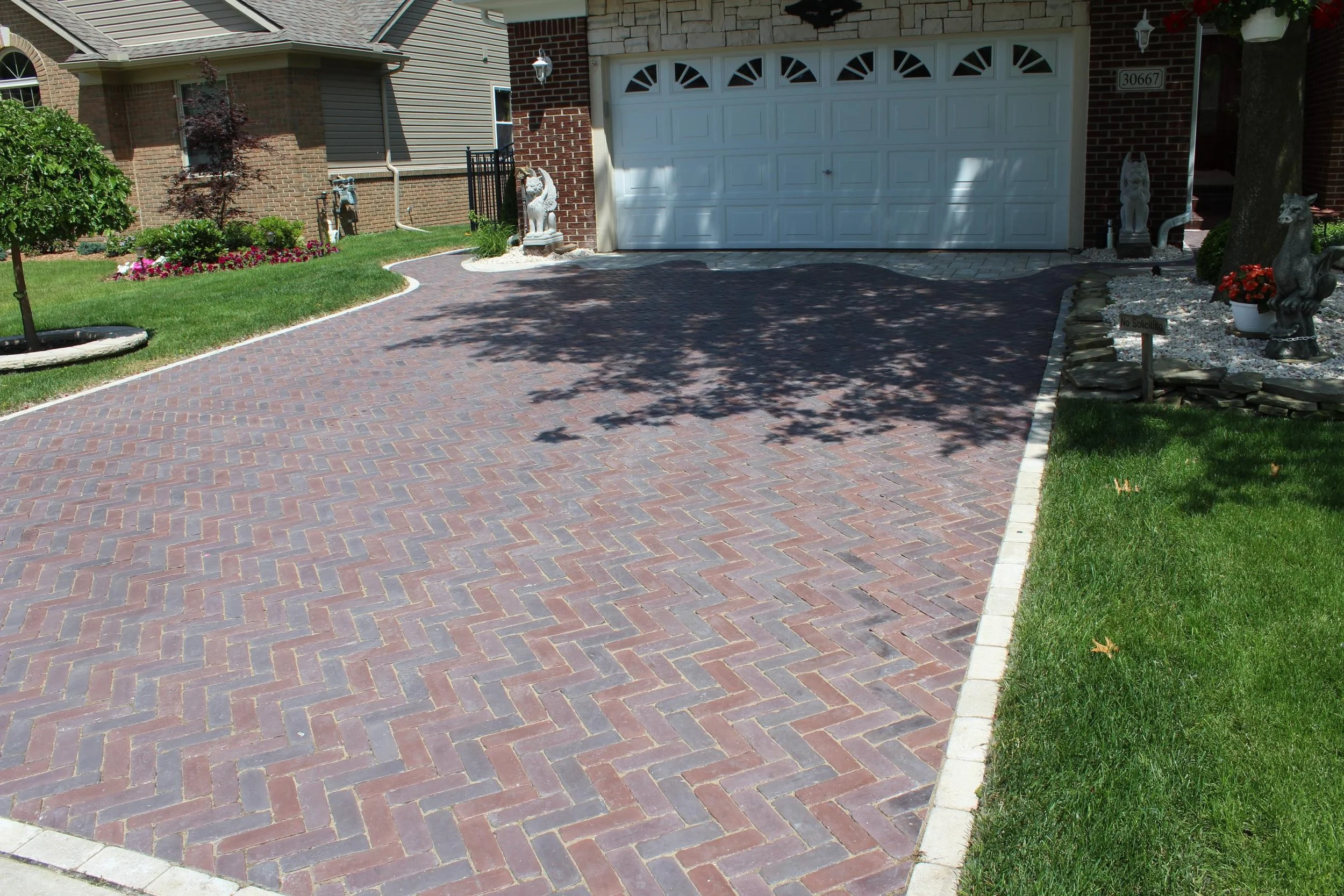 Installed brick driveway — GLC Landscaping & Pools