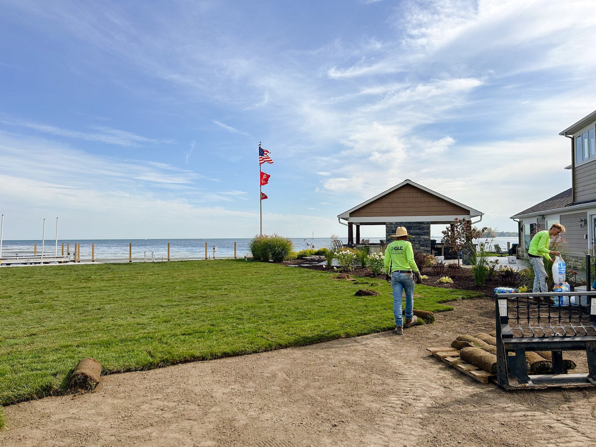 Weekly landscape maintenance for multifamily property in Southeast Michigan