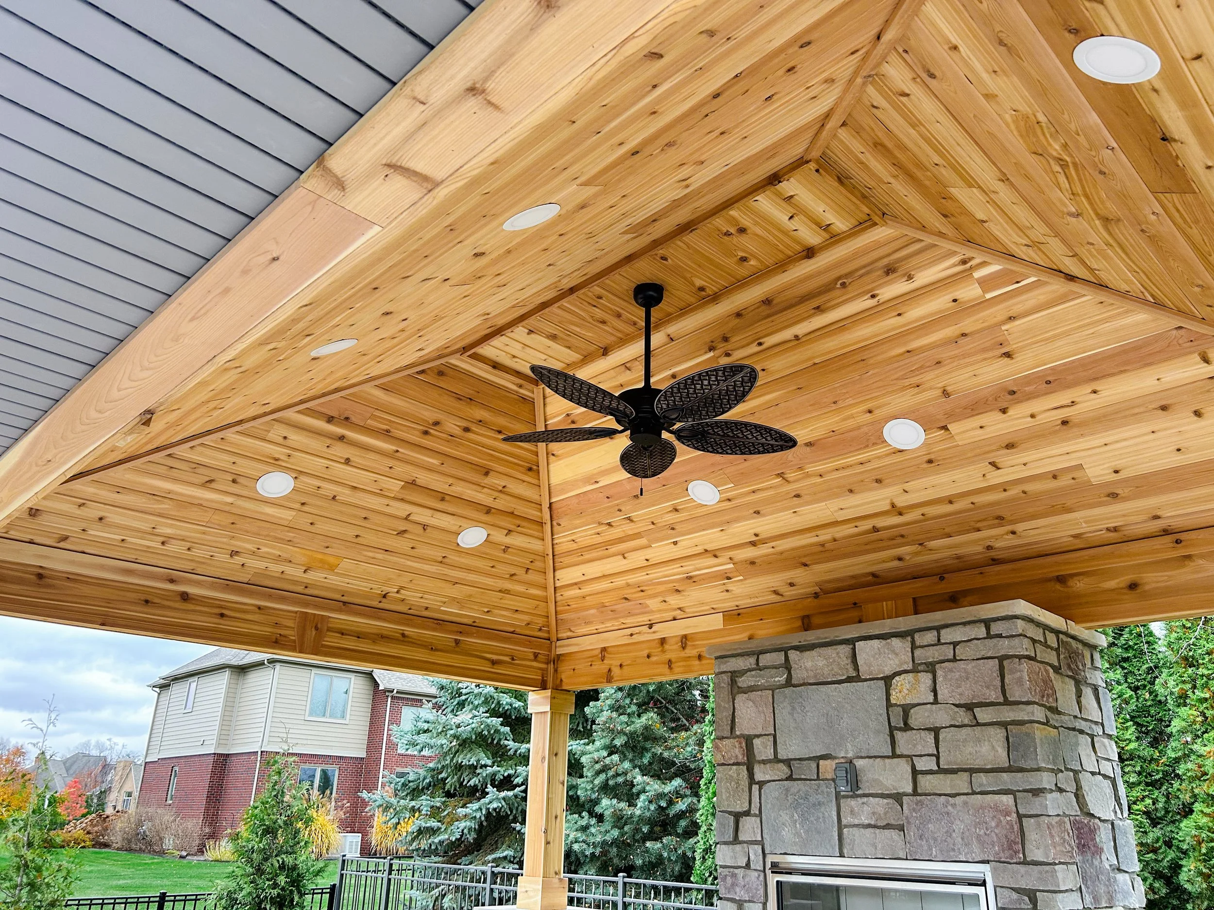 Outdoor electrical integration and Ceiling fans — GLC Lawn & Landscape