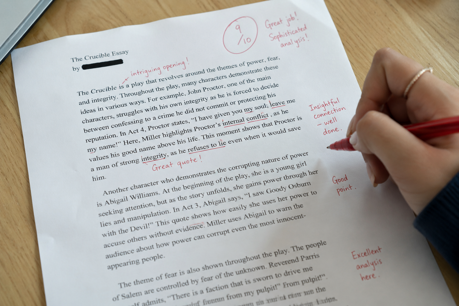 Exam and Essay Marking