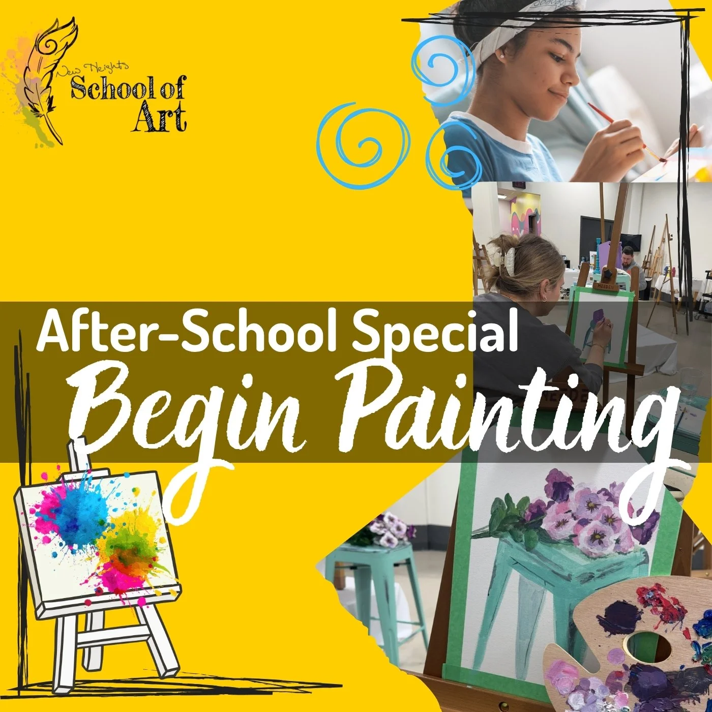 Promotional image of painting workshop