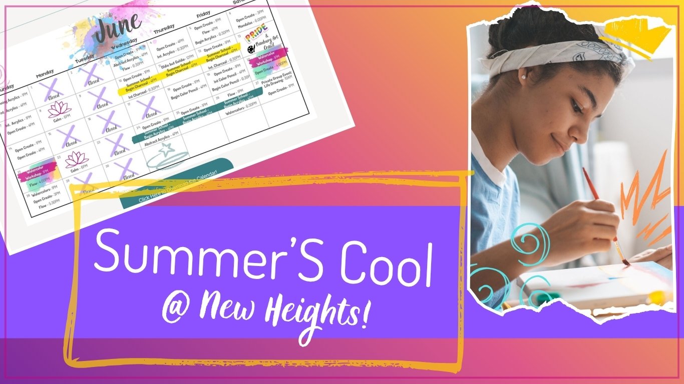 Advertisement for Summer School at New Heights School of Art
