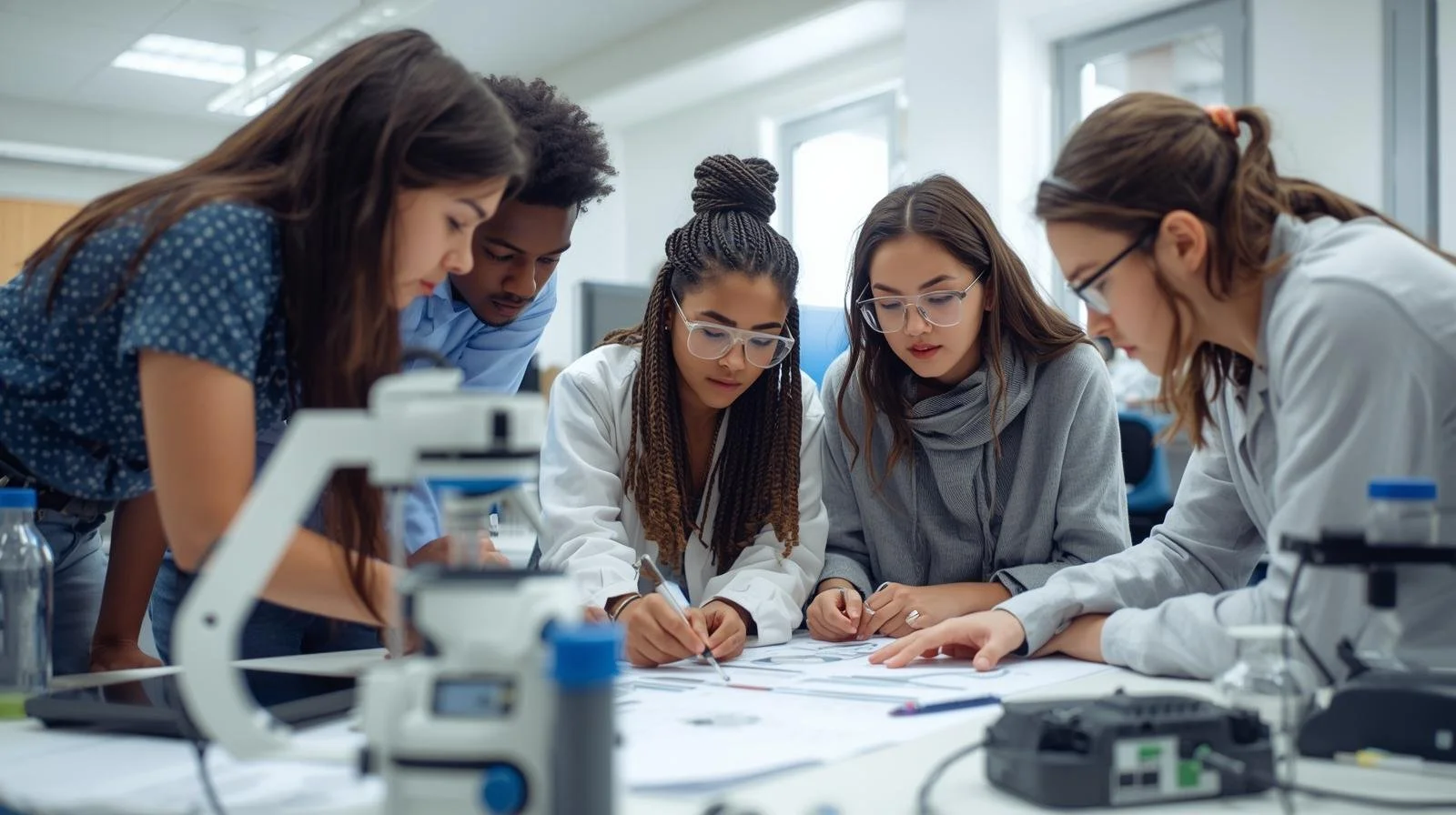 Students learn from each other. Maths and Science tutoring