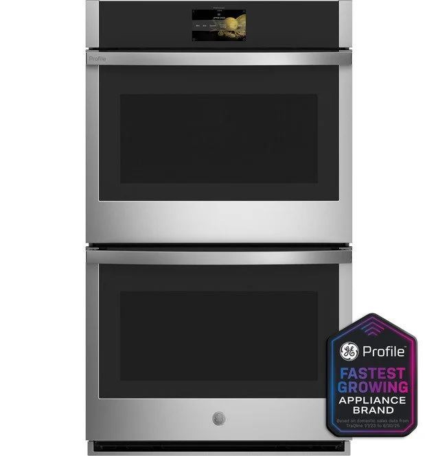 GE Profile 30 in. Smart Double Electric Wall Oven with Convection Self Clean in Stainless Steel