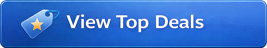 Blue banner with white text that says 'View Top Deals' and a small tag icon with a star.