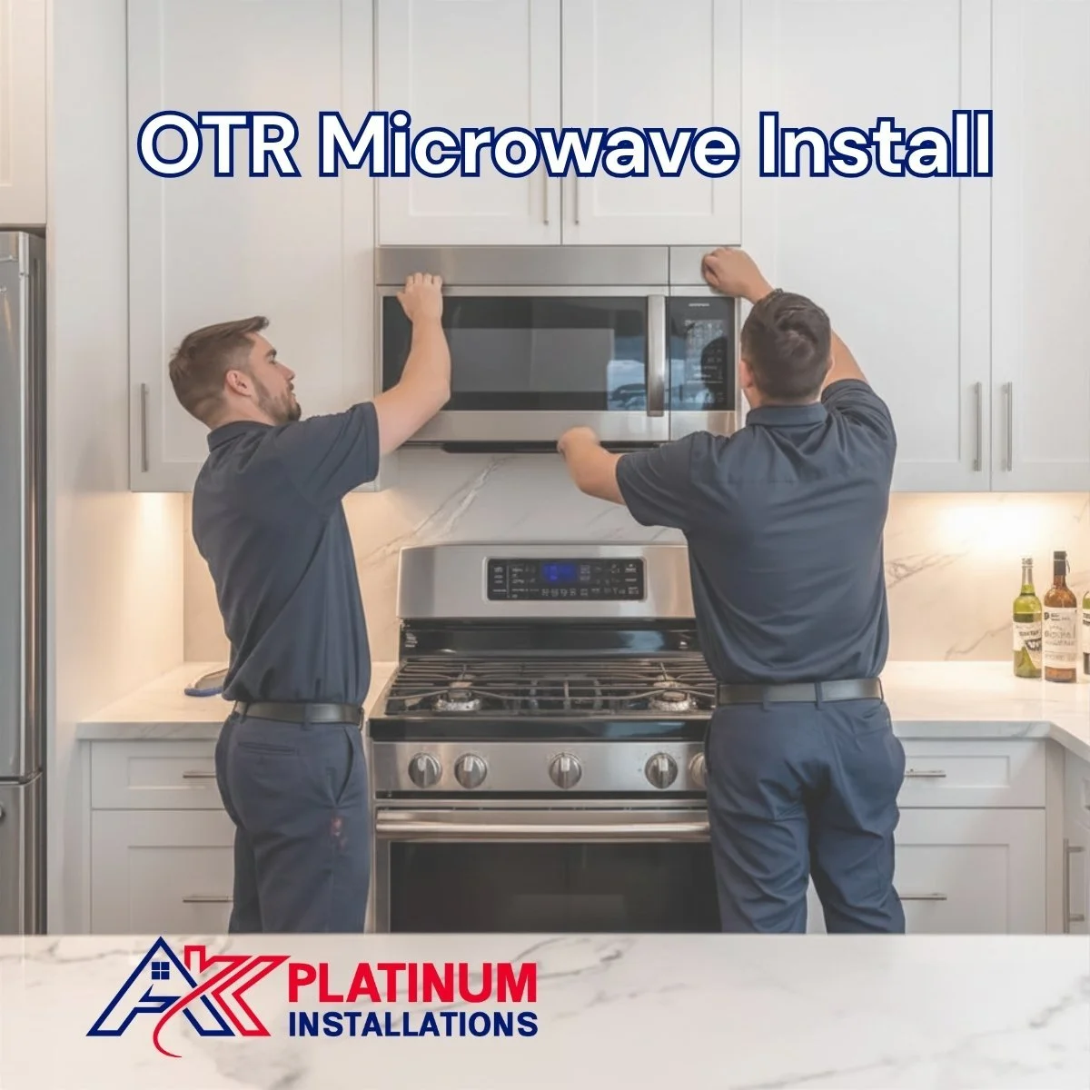 Professional Over The Range (OTR) Microwave Installation