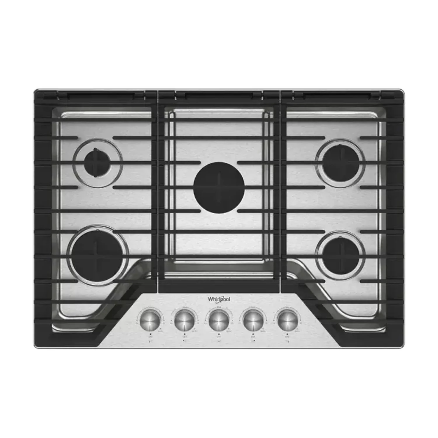 Whirlpool Gas Cooktop WCGK7030PS 30-Inch Stainless Steel.jpg
