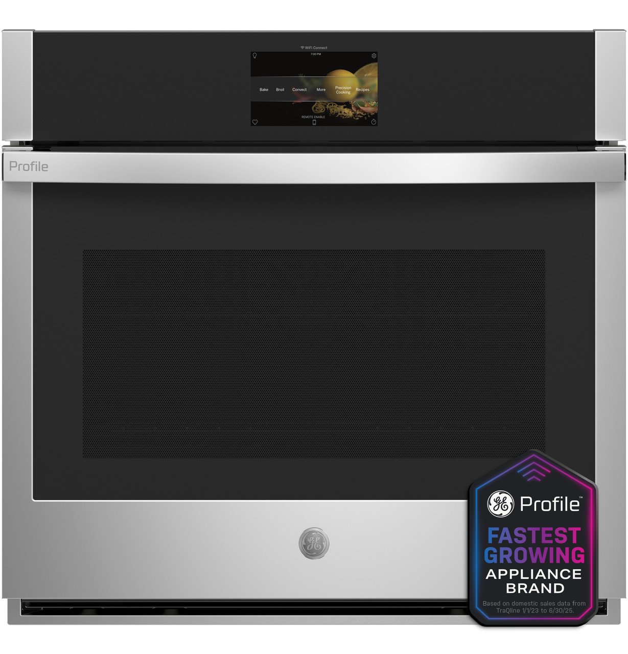 GE Profile 30 in. Smart Single Electric Wall Oven with Convection and Self Clean in Stainless Steel