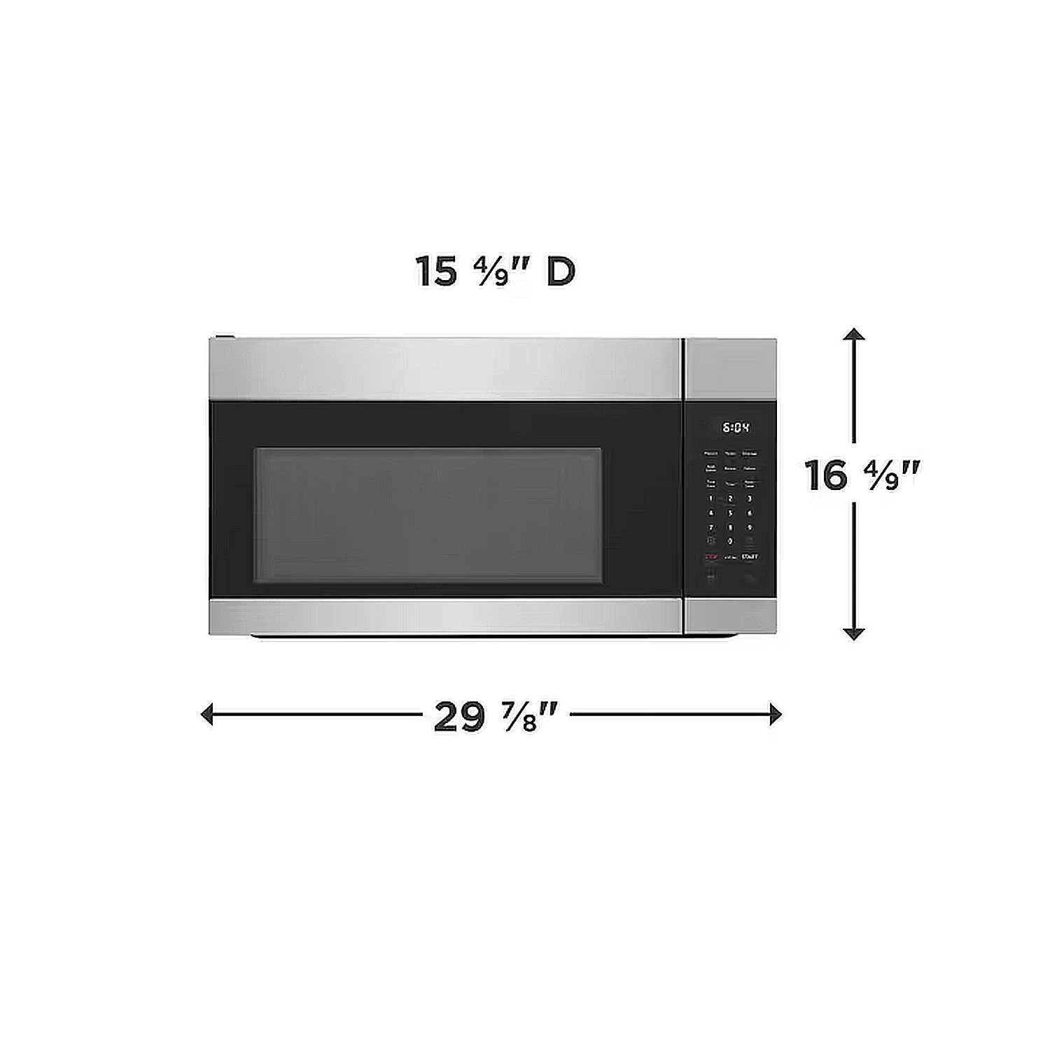 Frigidaire 1.7 Cu. Ft. Over-the-Range Microwave Stainless Steel Venting dimensions_result.jpg