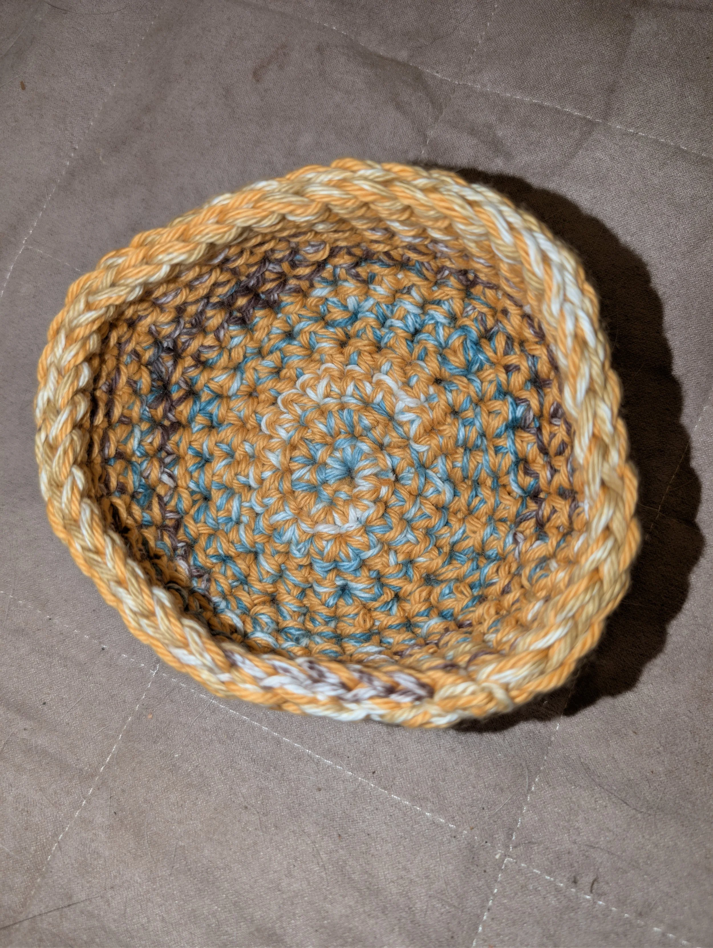 Hand-Stitched Multipurpose Crochet Basket