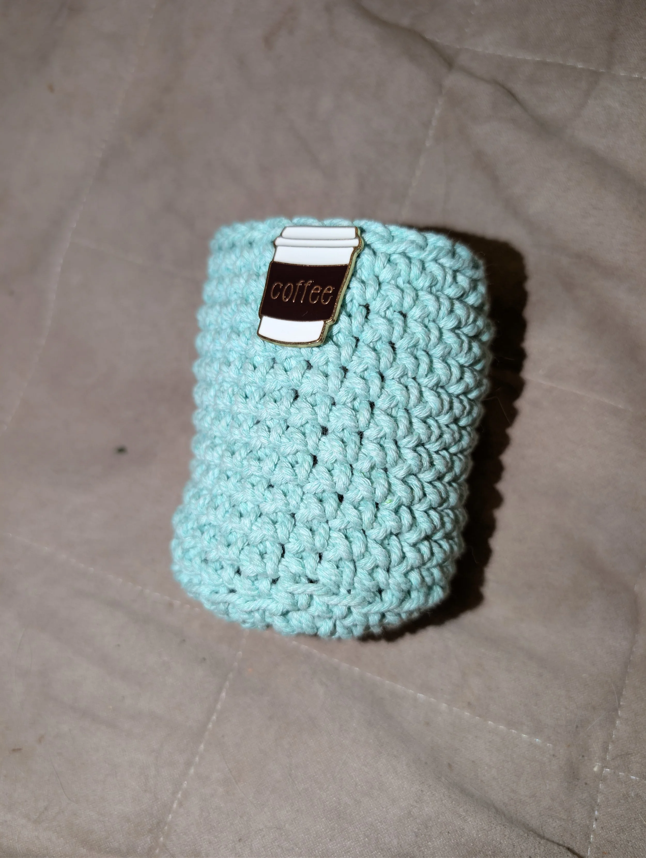 The "First Sips" Crochet Cup Basket