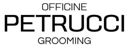 Logo for Officine Petrucci Grooming with the company name in black text on a white background.