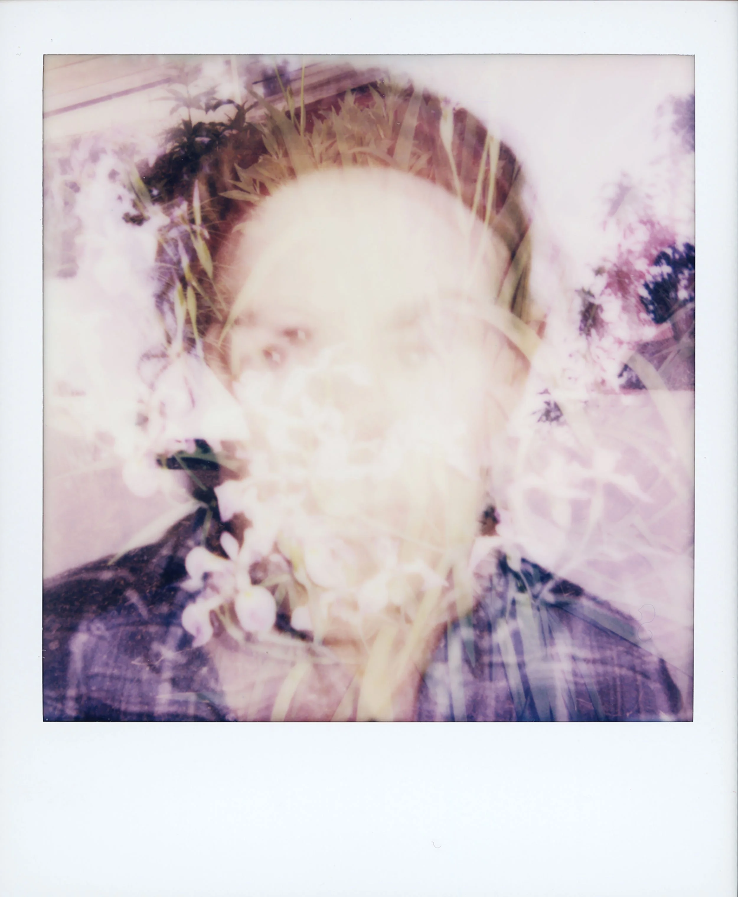 What Remains - double exposure self portrait, 4.25 x 3.5 inches
