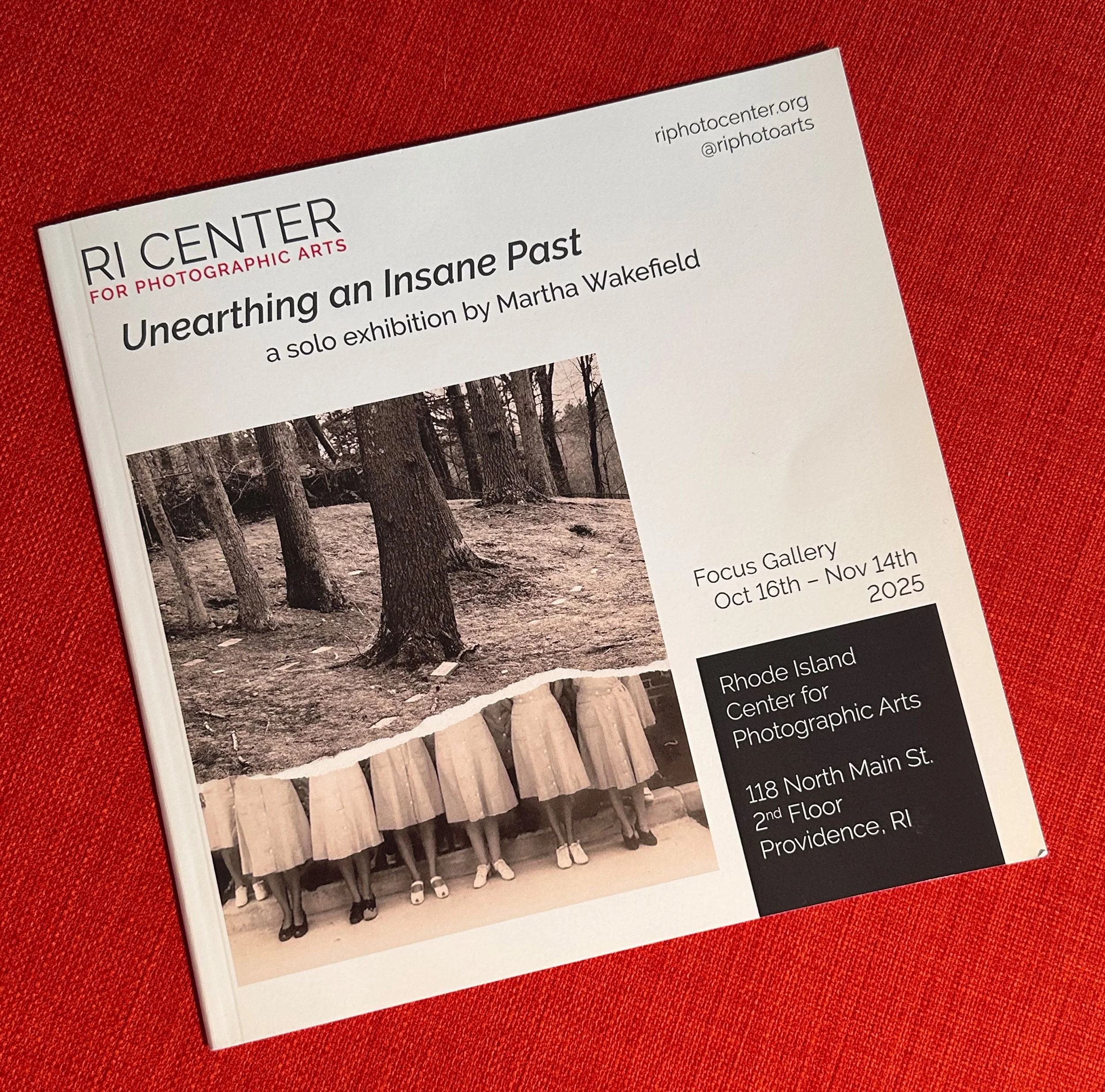 Monograph of the solo show at Rhode Island Center for Photographic Arts