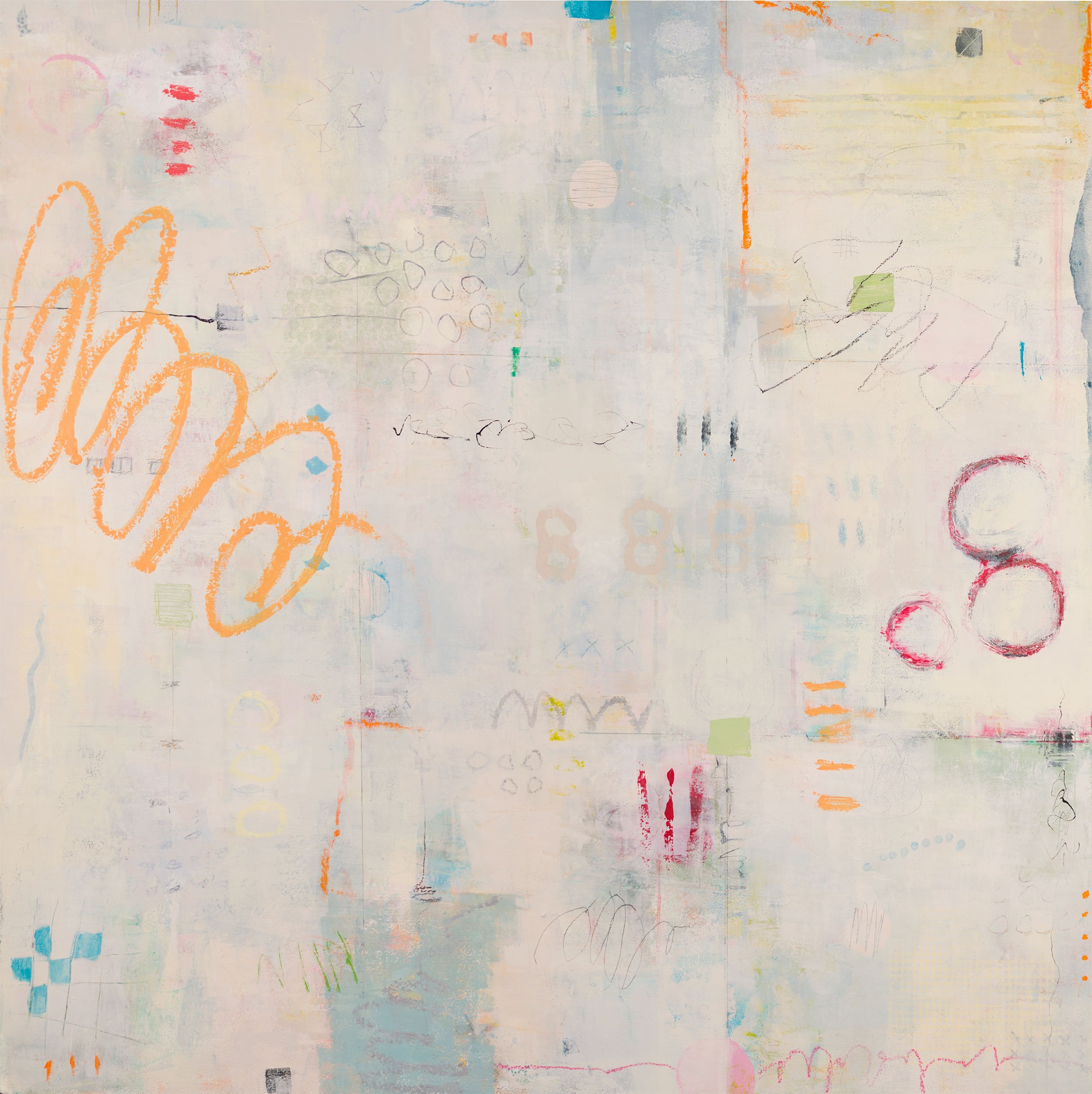 'Into the Wild Places' - cold wax, oil, pigment stick, graphite/panel
36 x 36 x 2.5 inches