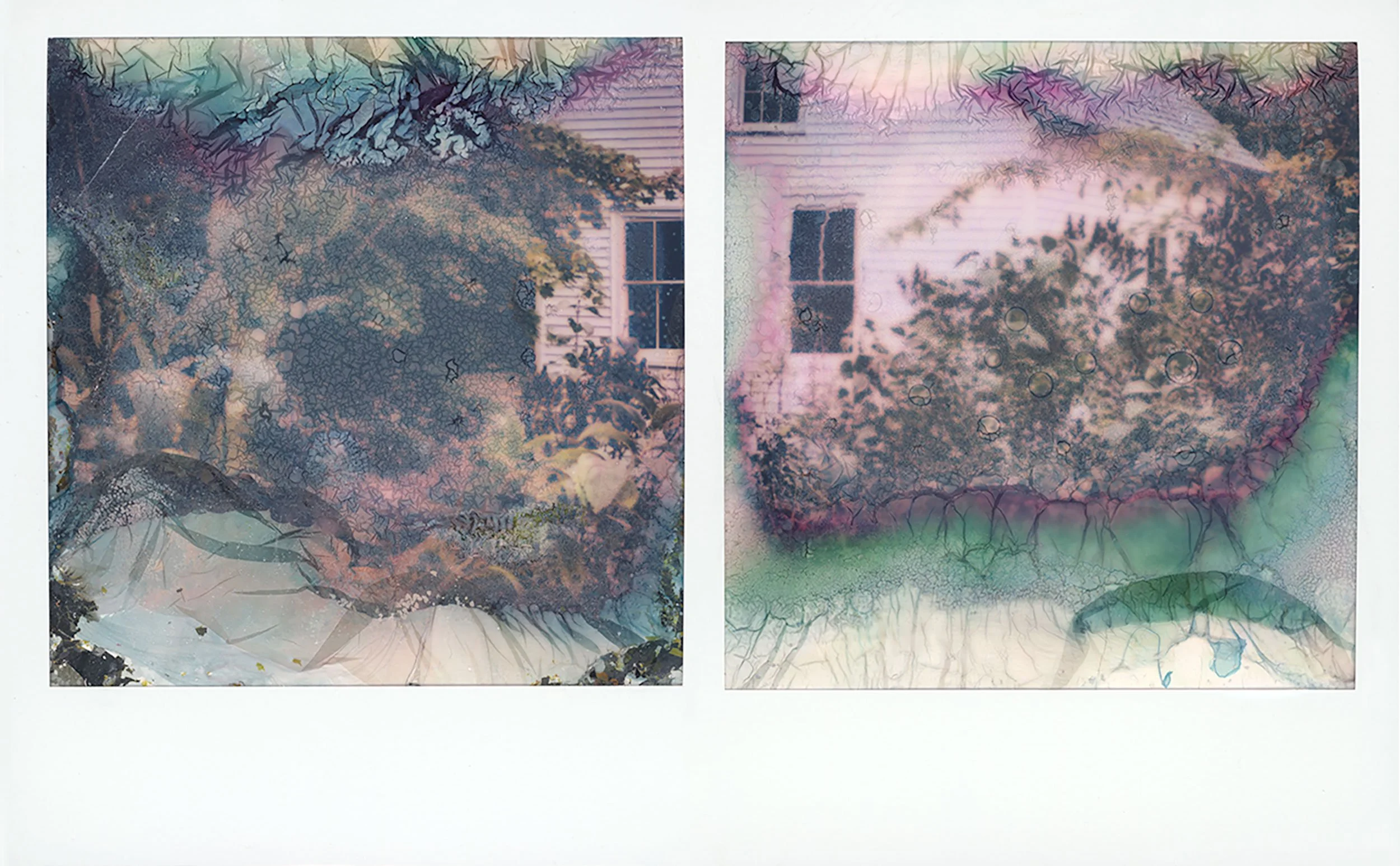 Camden House - manipulated Polaroid, 
4.25 x 6.75 inches