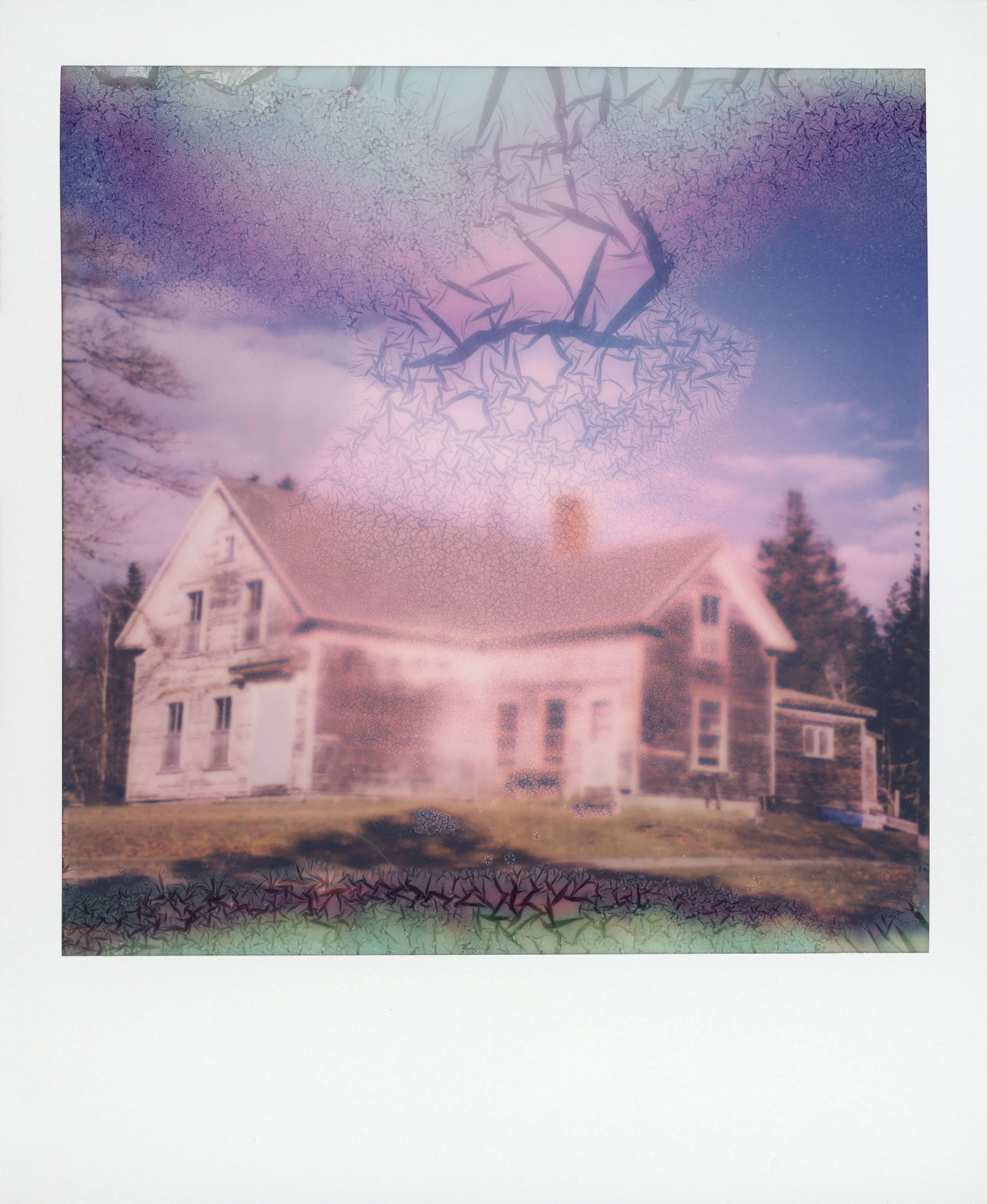 The Sky is Falling - manipulated Polaroid, 
4.25 x 3.5 inches