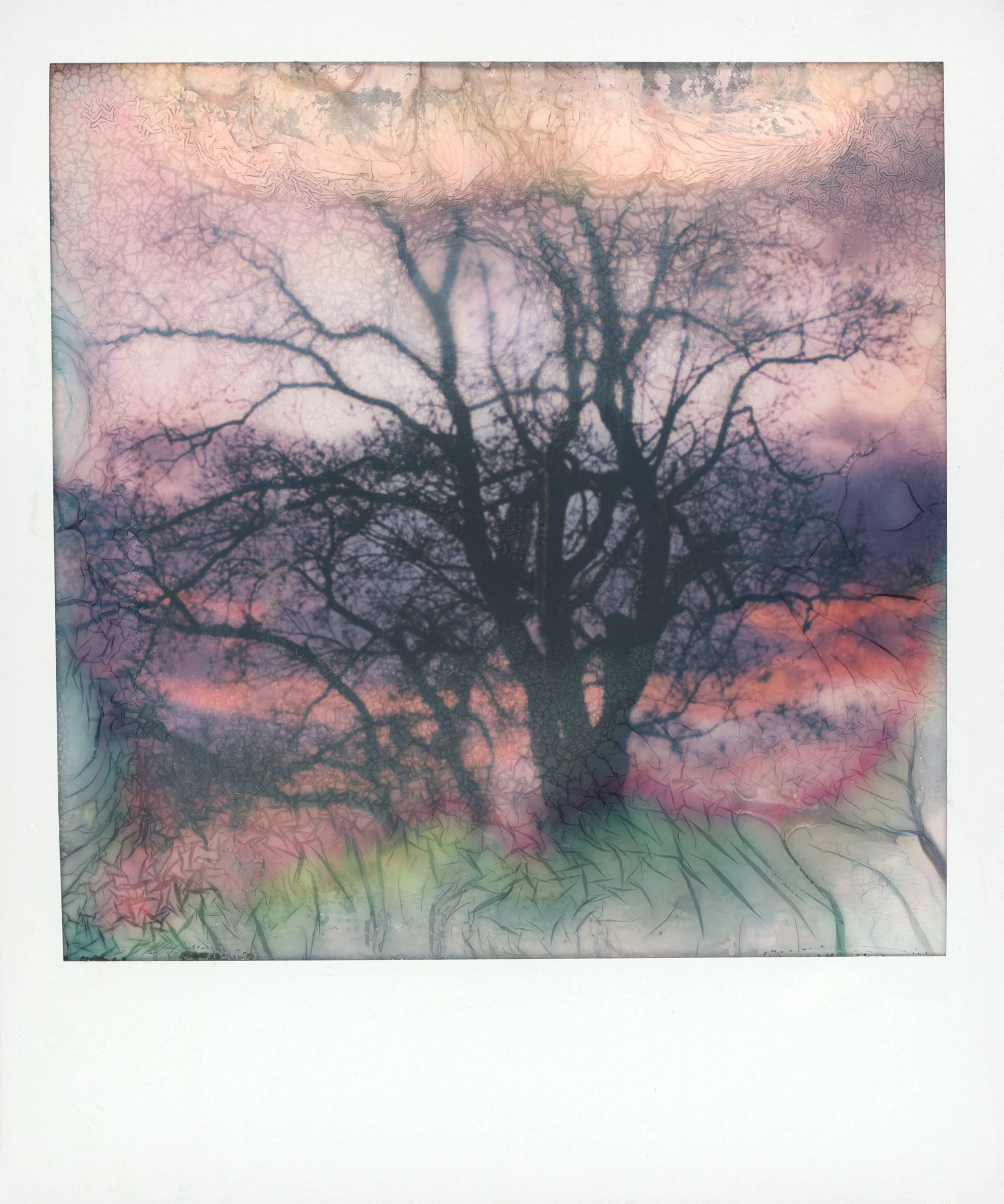 Drifting Towards Dusk - manipulated Polaroid, 
4.25 x 3.5 inches