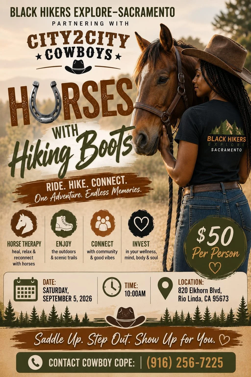 Horses with Hiking Boots-Partnering with City2City Cowboys 