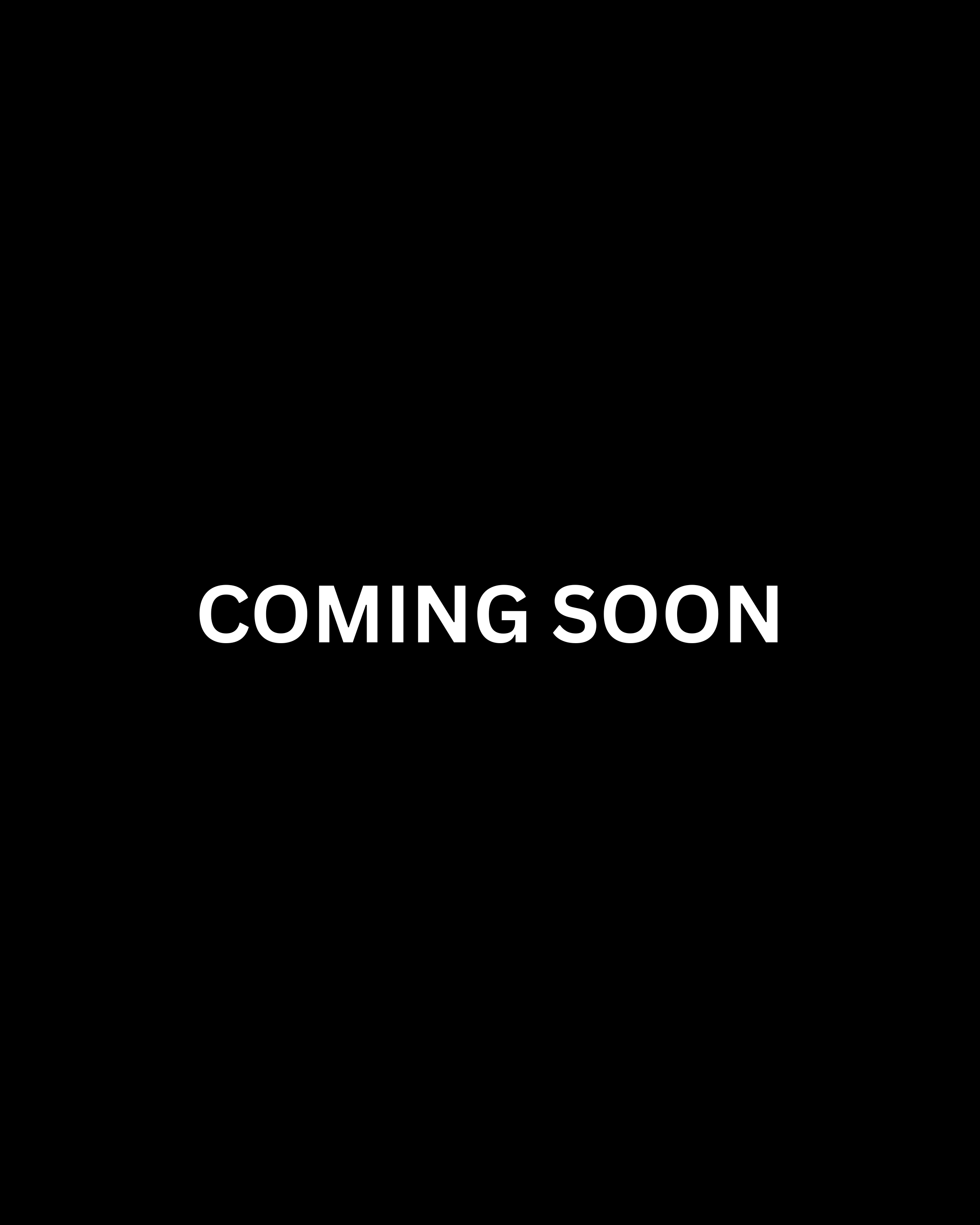 Black background with white text that says 'COMING SOON'