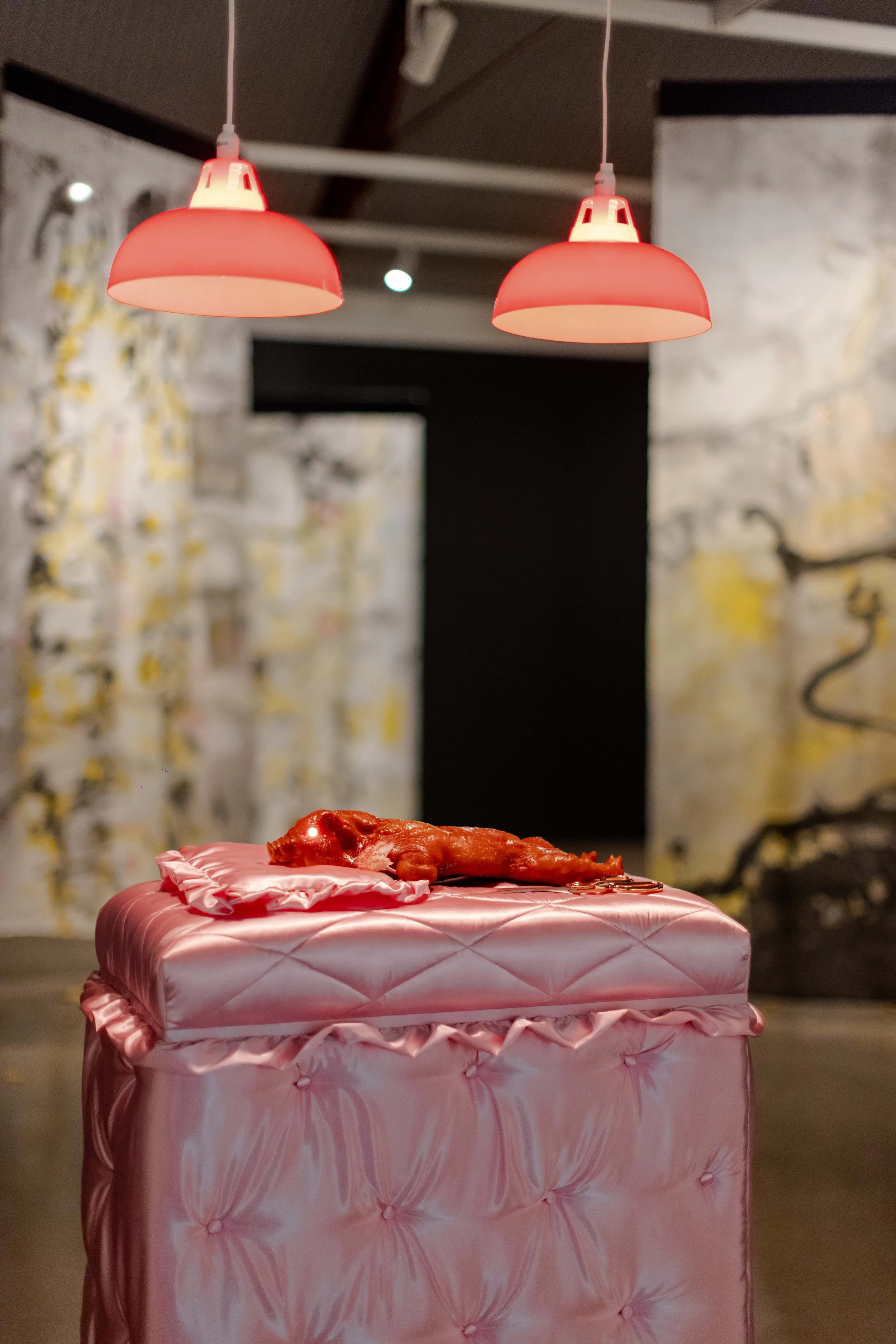 "Chastity Pig 宮紗珠", 2024 (installation view). Photo: Jessica Maurer.