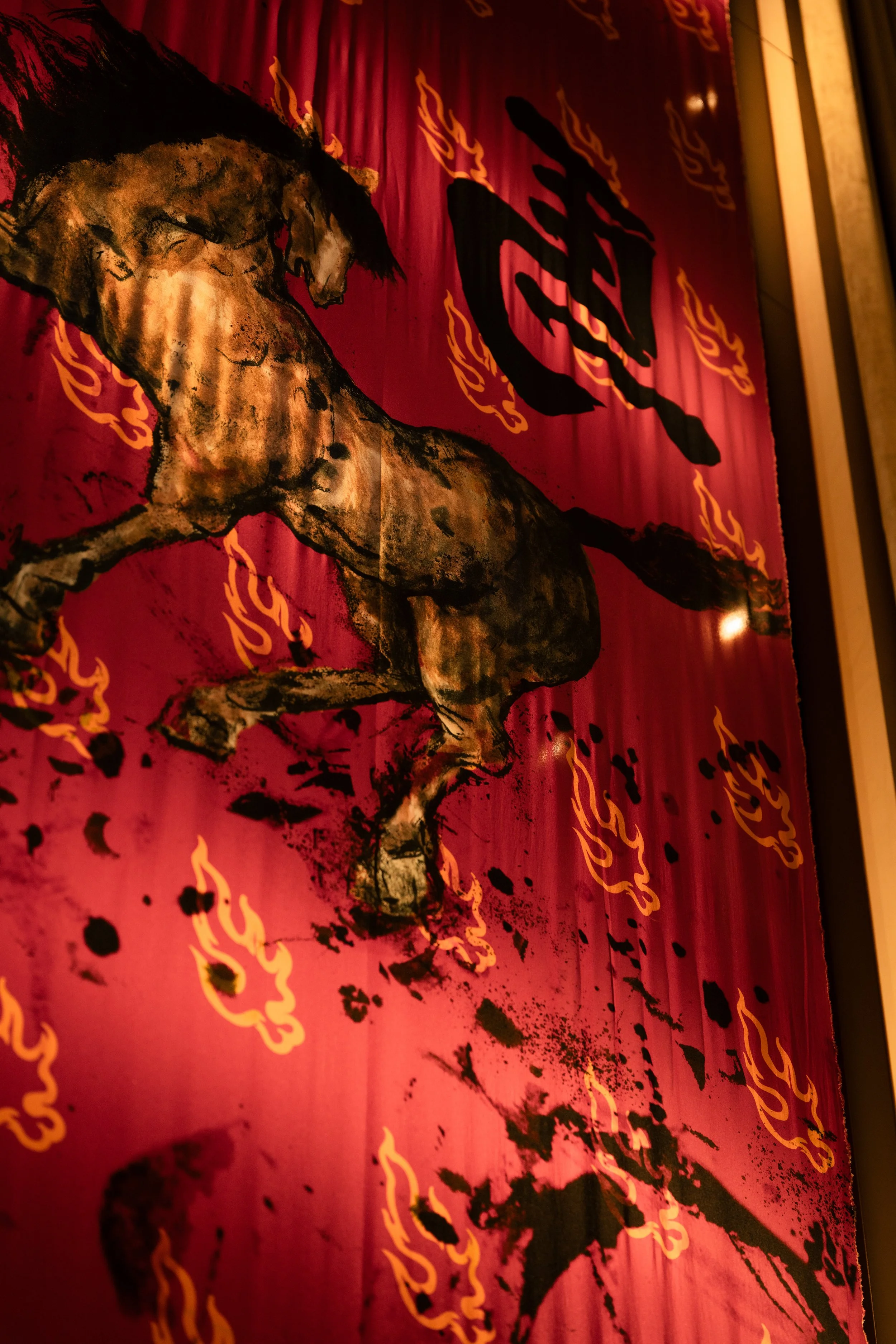 "The Fire Horse" installation in ABC Bullion's flagship store in Martin Place, 2026.