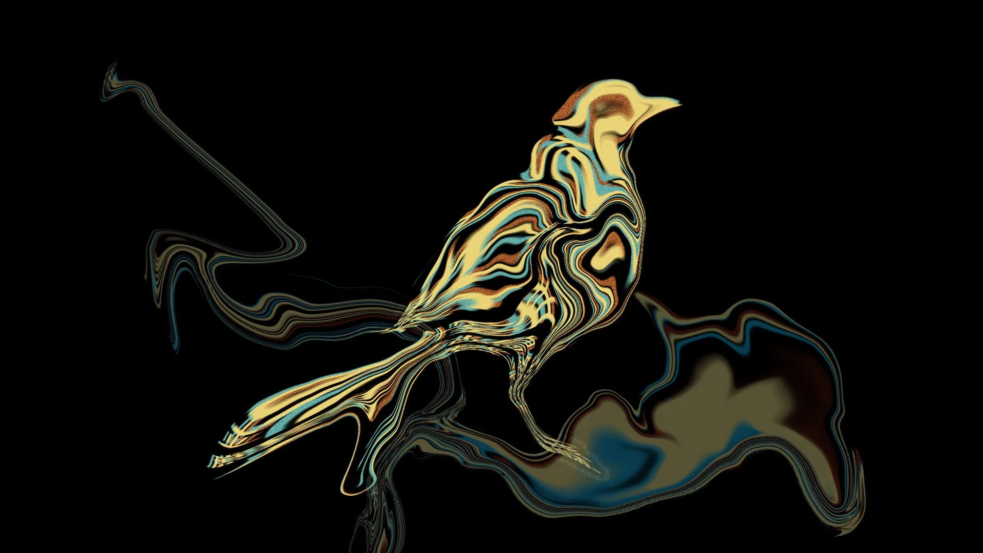 "Fish Song, Bird Song" 2020, digital image.