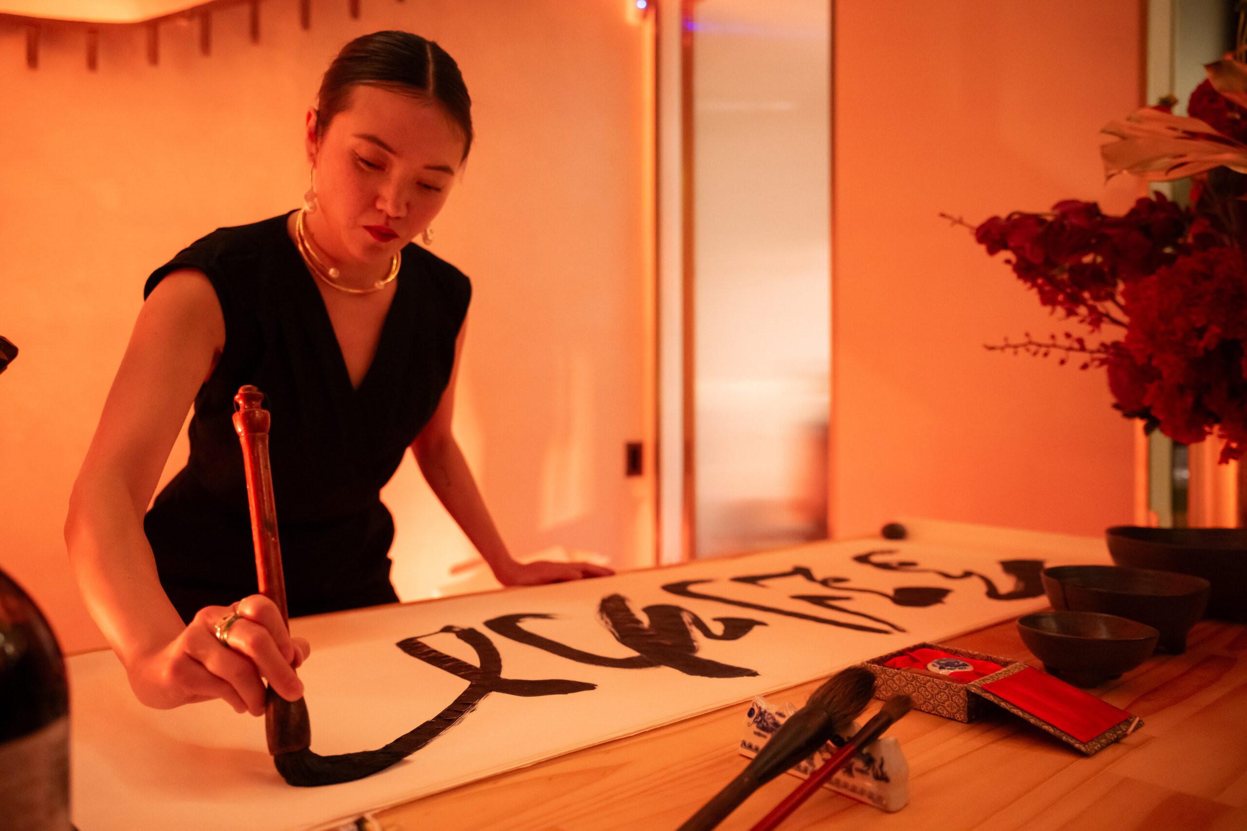 Rainbow Chan performing at "The Fire Horse" launch party at ABC Bullion's flagship store, 26 February 2026.