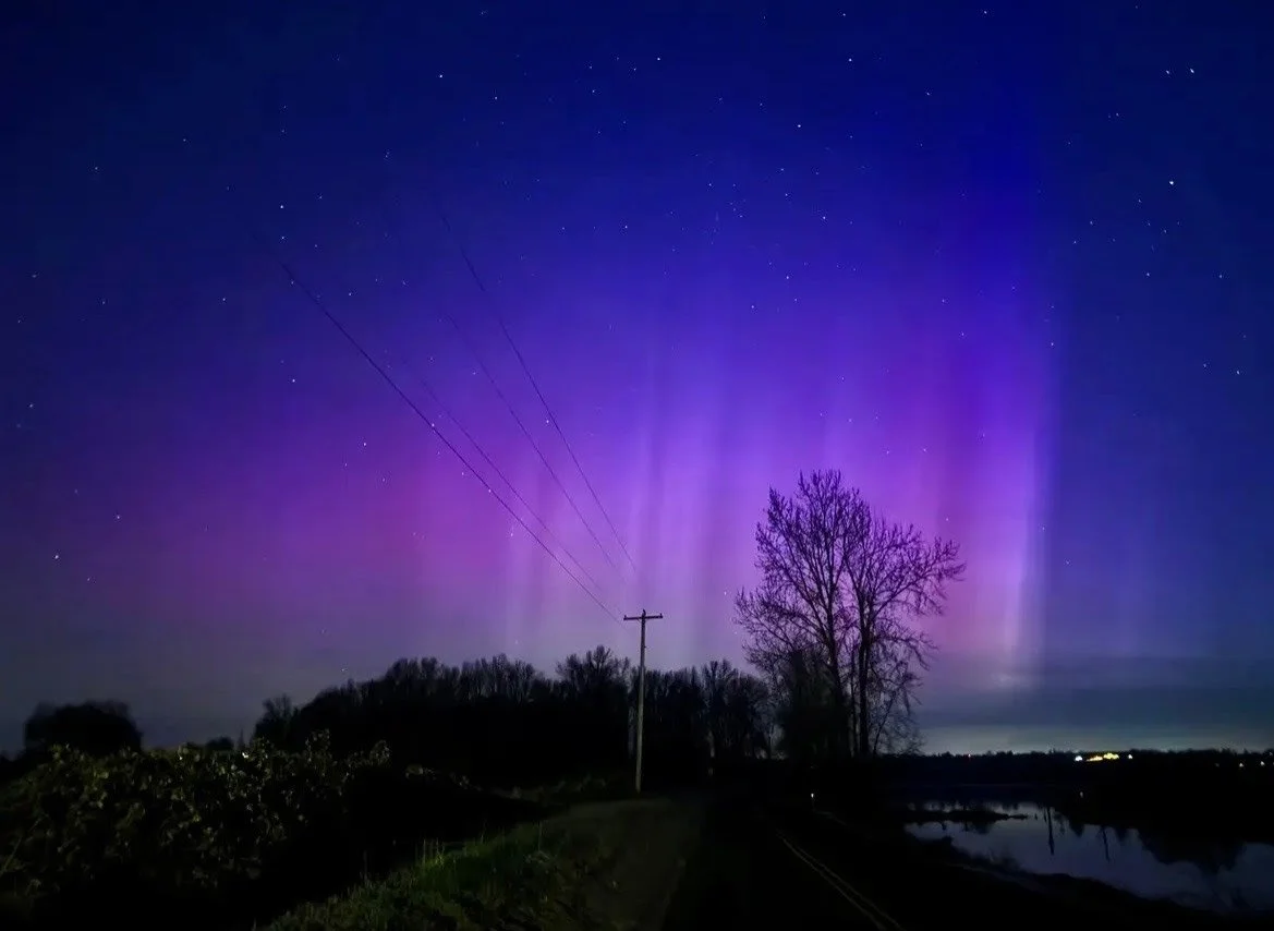January's spectacular Aurora Borealis over Sauvie Island.  Photo by Sauvie Island resident Carlo Milan
