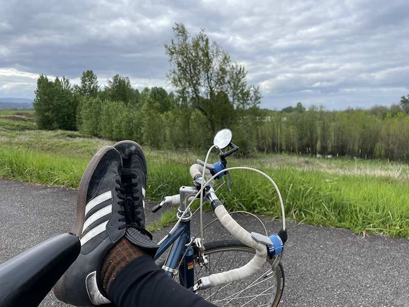 Feeling very lucky.  Photo by Sauvie Island resident Michael Rubenstein