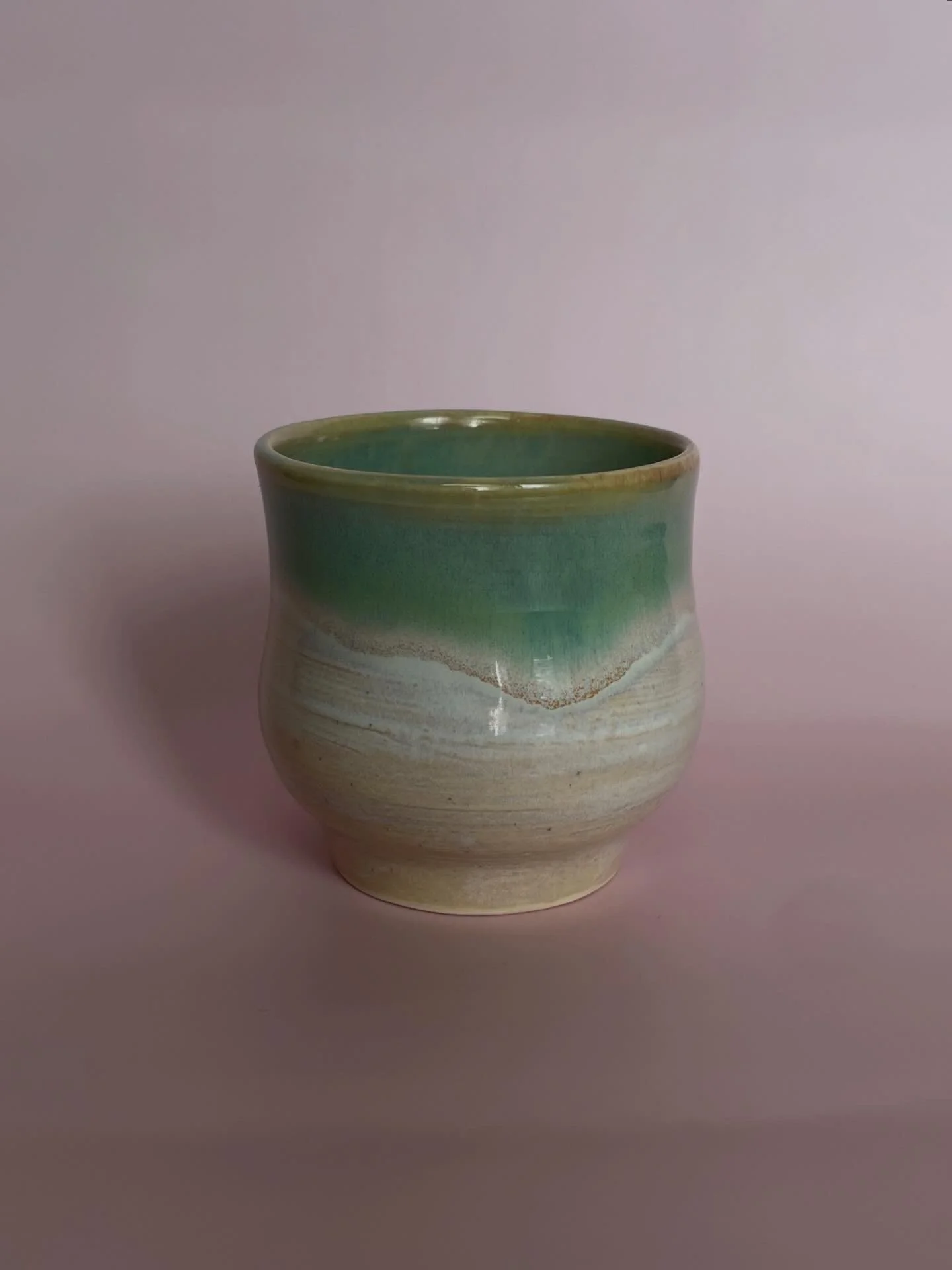 Crashing Jade Tea Cup