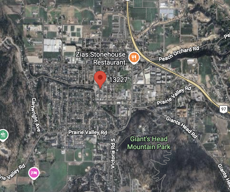 Map of Summerland office where Lucinda works