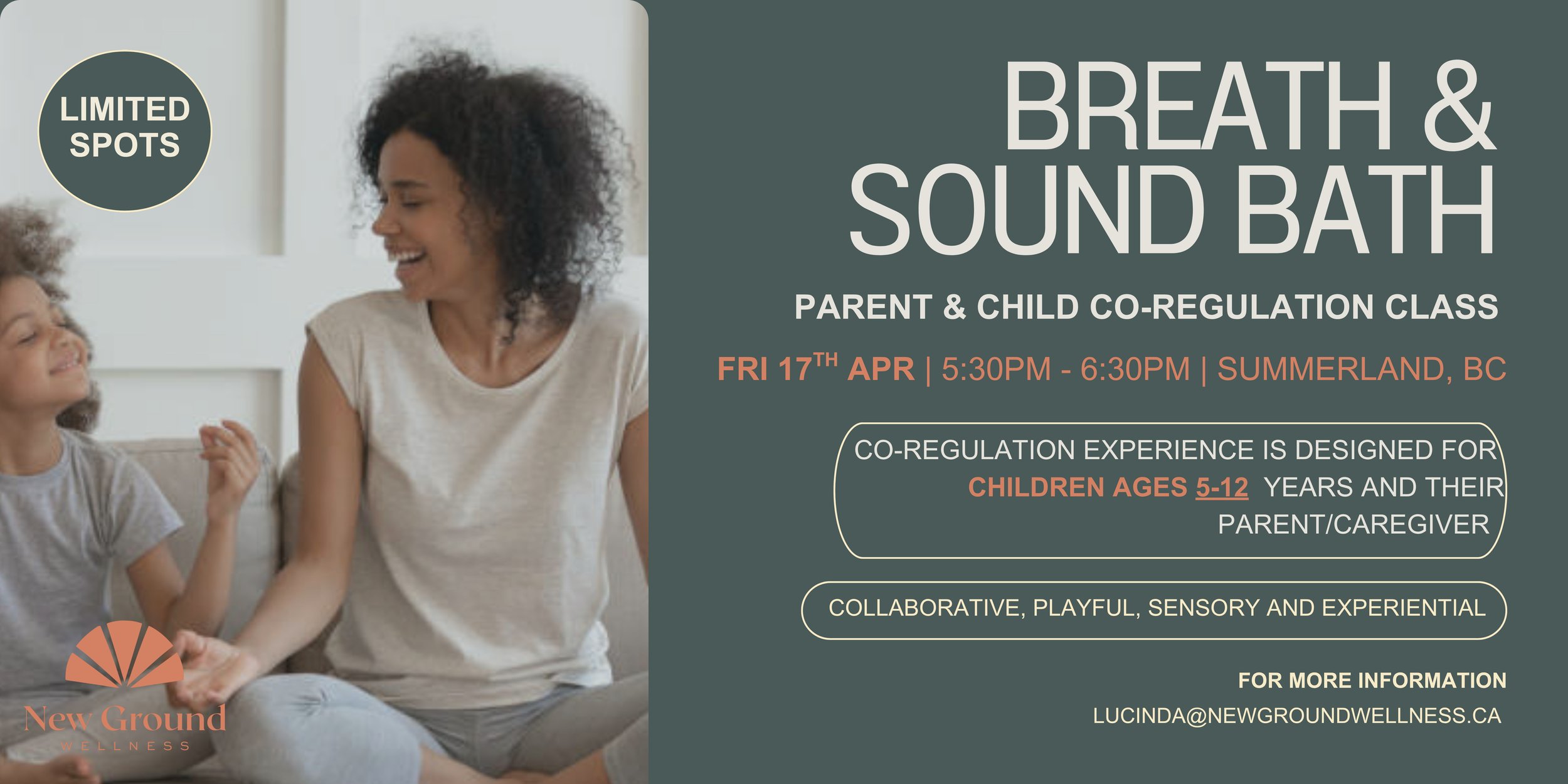 Caregiver &amp; Child - BreathWork &amp; Sound Bath Co-Regulation class