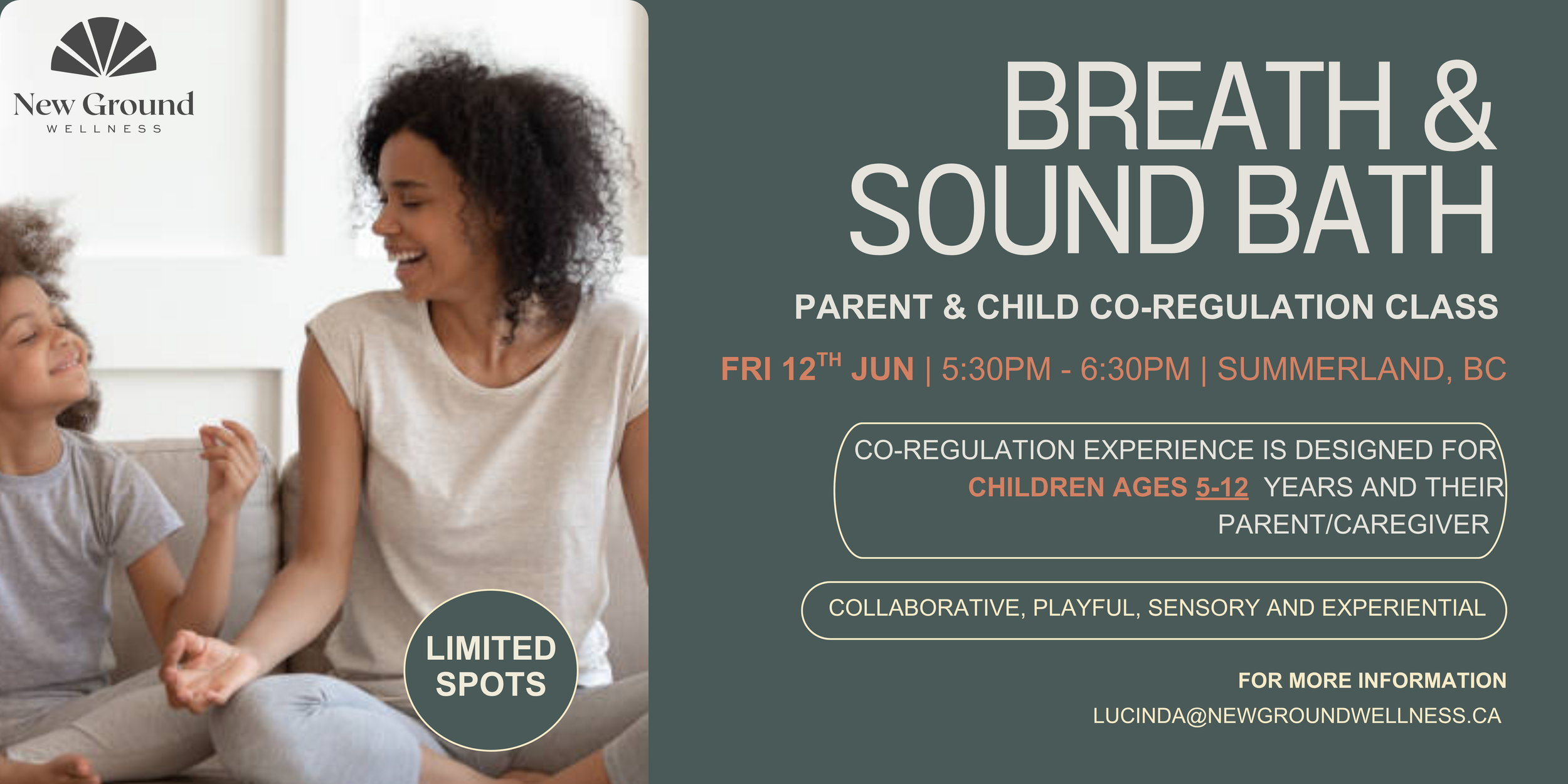 Breath &amp; Sound Bath: A Caregiver &amp; Child Co-Regulation Class