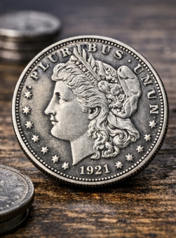 1921 Morgan Silver Dollar