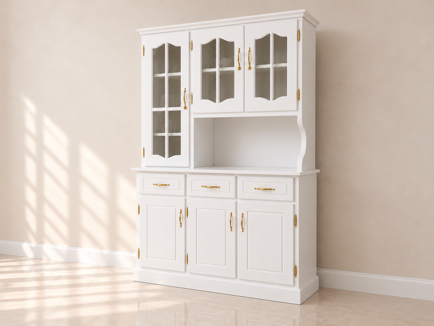 Vitrina blanca asimétrica contra pared crema-4.png