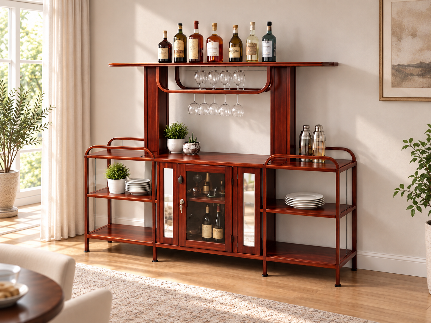 Mueble bar rojizo en sala comedor-5.png