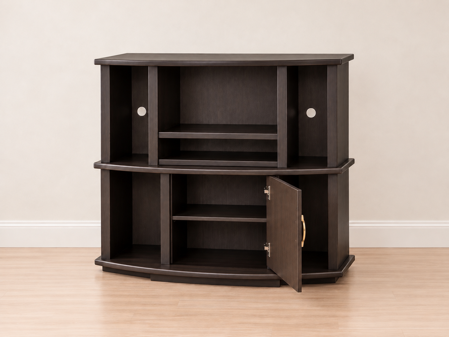Mueble TV marrón oscuro, puerta central abierta-3.png