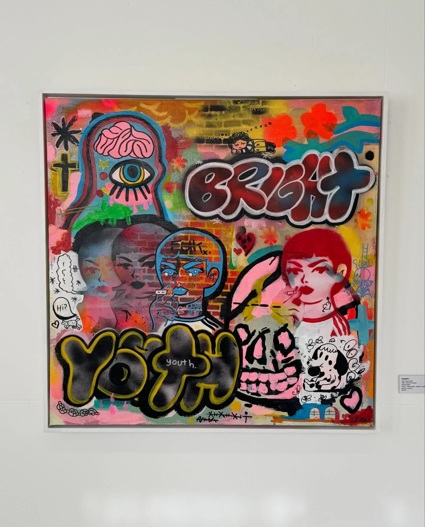 Stay Young 🌹
795x795 - framed.
Acrylic, acrylic marker @posca_nz and spray paint with hand cut stencil on canvas.
Life is short - it changes in an instant - stay young - live for today.
Available to view or purchase via @boyddunlopgallery