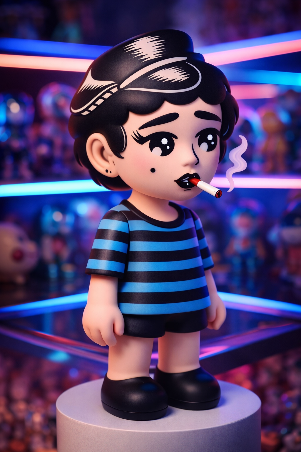 Smoking Girl Vinyl Toy Concept