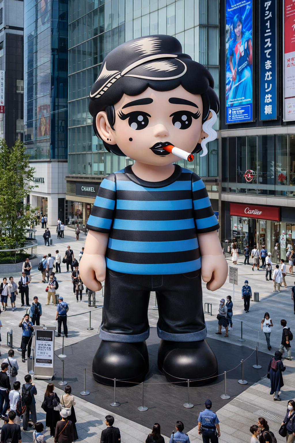 Smoking Girl Installation Concept