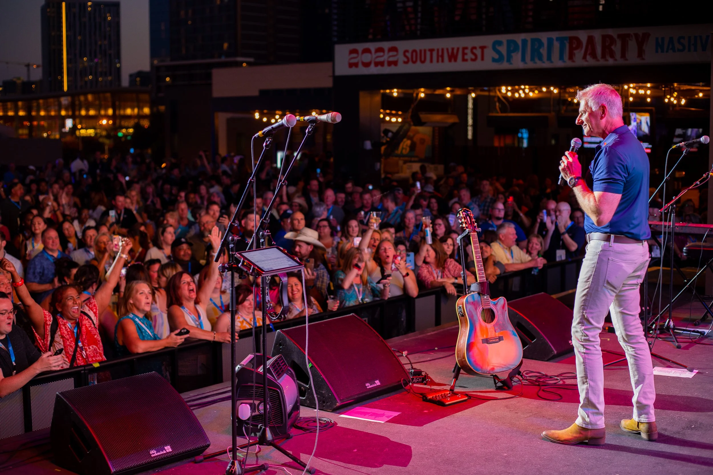 September 2022 - Taken on stage during the Southwest Airlines Spirit Party in Nashville, Tennessee.