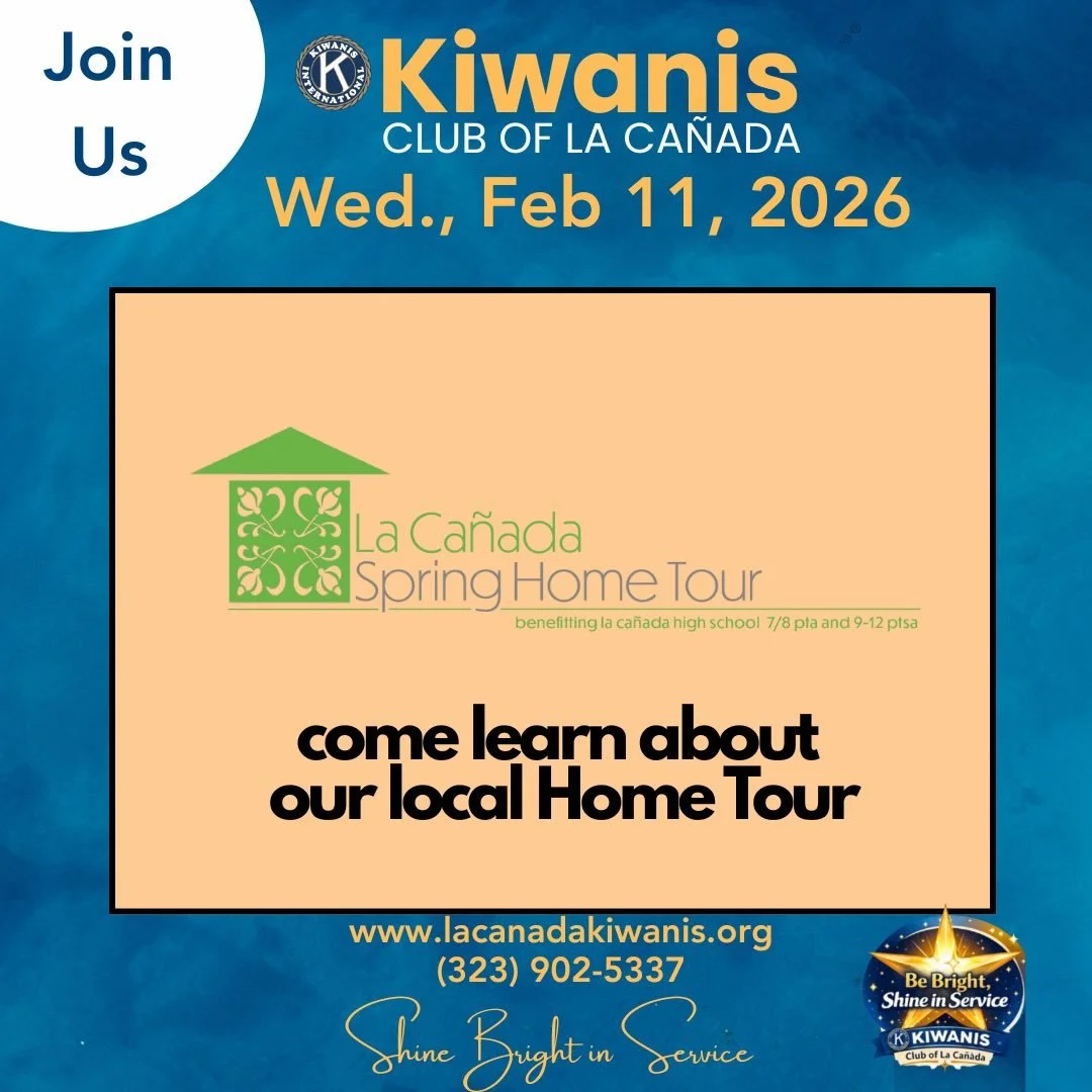 Kiwanis Welcomes LC Home Tours! See you there today!
