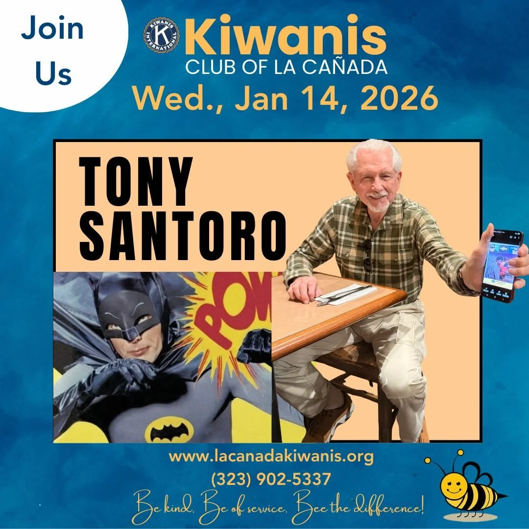 Come meet Tony Santoro, a former stuntman/goon from The Batman show! #lacanadakiwanis #batman #batmanrobin