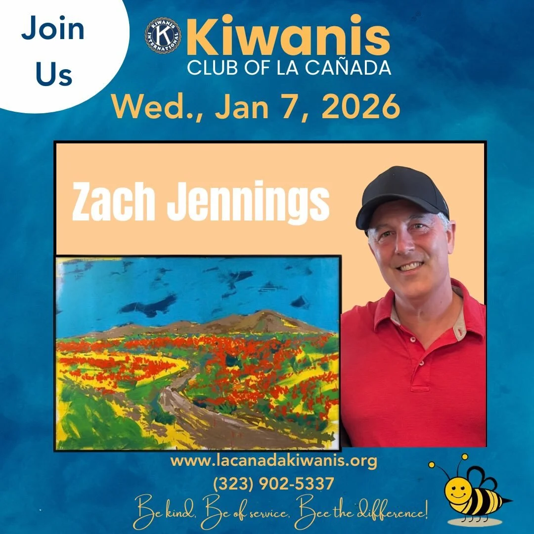 Let&rsquo;s kick off the new year with Zach Jennings! Looking forward to learning more about his work! #localartistsupport #lacanada #kiwanislacanada