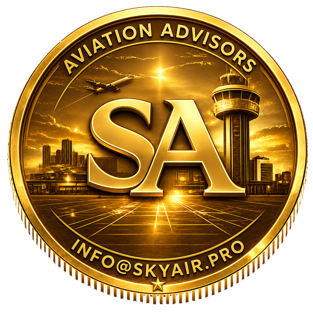 Sky Air Aviation Advisors gold seal badge