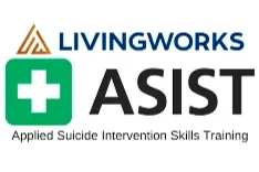 LivingWorks ASIST logo with green cross and text